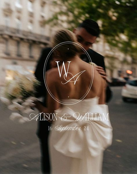 Wedding Logo Design Modern, Vintage Modern Logo, Couple Monogram Design, Couple Monogram, Elegant Save The Date, Couples Monogram, Elegant Modern Wedding, Wedding Logo Monogram, Wedding Logo Design