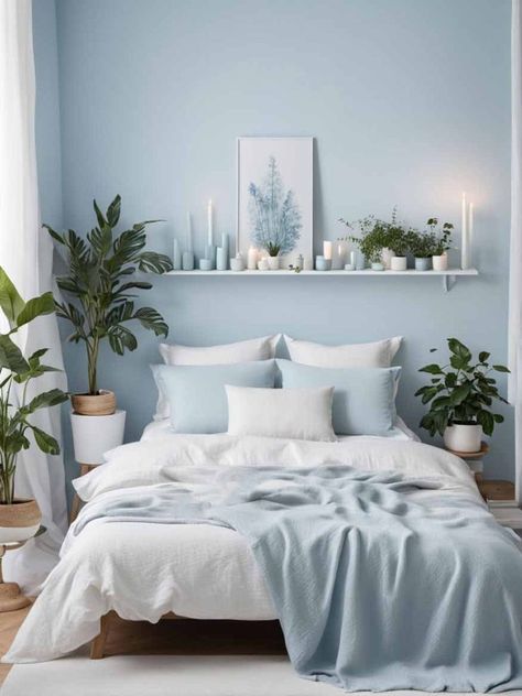 45+ Bedroom Color Scheme Ideas To Inspire [With Pictures] Bedroom Color Scheme Ideas, Bedroom Color Palette, Green Wall Color, Beautiful Bedroom Colors, Dark Green Walls, Peaceful Bedroom, Bedroom Colour Palette, Color Scheme Ideas, Comfy Bedroom