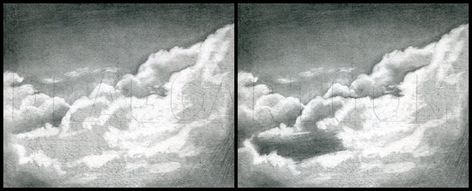 How To Draw Realistic Clouds, Draw Clouds, Step by Step, Drawing Guide, by finalprodigy | dragoart.com Draw Clouds Step By Step, Clouds Perspective, How To Draw Clouds, Draw Clouds, Sketch Cloud, Drawing 101, How To Draw Realistic, Painting Clouds, Art Goals