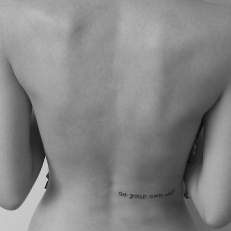 Song Lyric Tattoos, Soul Tattoo, Number Tattoos, Lyric Tattoos, Inspiration Tattoos, Go Your Own Way, Tiny Tattoo, Music Tattoos, Song Lyric