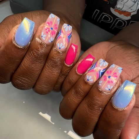 “Let’s get symmetrical 🩷🩵” . . . . . #nails #nailsofinstagram #nailart #nails💅 #nailinspo #nailsdesign #nailsart #nailpolish #nailswag #nailaddict #nailsbyphiana #stylishnails #trendynails #nailsnailsnails #nailsdesign #nailsinspo#dippowdernails #acrylicnails Trendy Nails, Swag Nails, Stylish Nails, Nail Inspo, Acrylic Nails, Nail Designs, Nail Polish, Nail Art, Nails