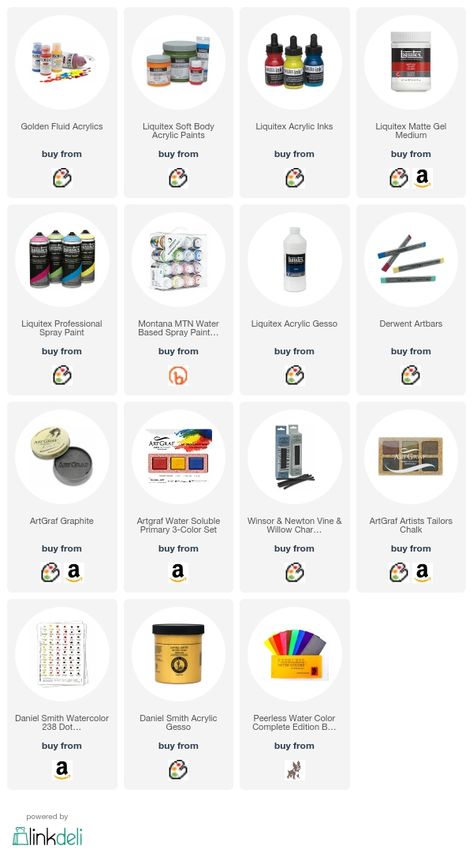 Often I get asked what supplies I use and what my favorite supplies are. Find a list of the supplies in different categories that I use over and over again in my paintings and art journaling. Journal Materials List, Art Mediums List, Painting Materials Art Supplies, Drawing Materials Art Supplies, Art Materials List, Messy Notes, Artist Accessories, Best Art Supplies, Art Journaling Supplies