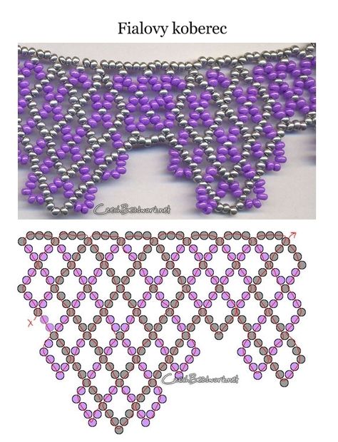 Huichol Pattern, Diy Necklace Patterns, Simple Beaded Necklaces, Beaded Patterns, Beaded Necklace Tutorial, Beaded Necklace Patterns, Beading Netting, Beaded Jewelry Tutorials, Beadwork Patterns