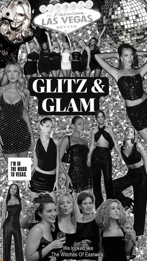 Disco Black Outfit, Disco Blackout Outfit, Glitz And Glam Party Theme Outfit, Disco And Diamonds Outfits, Disco And Diamonds, Glitz Glam Party, Black Glitz And Glam, Dresscode Birthday Party, Disco Blackout