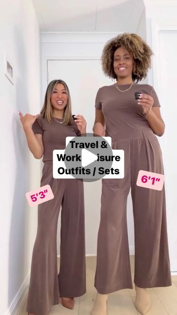 Kristine Fernandez on Instagram: "Comfy AND sleek! Perfect capsule wardrobe additions from our favourite @lezethelabel ! I wear their thicker fabric range all throughout the cooler weather and most (if not all) air travel. These pieces’ fabric are made from corn 🌽 The drape is LUXE, the waist bands are flattering, the overall cut of the tops and bottoms make it easy to look sharp all day long. (I’m wearing the Rue tee & Bailey pant in ivory, at the airport after a full day eating around Athens, and now en route to Lisbon). I may have found our new favourite sets, my friends!! And we’ve got code KFxLEZE for 15% off 🤩 Big thanks @thefashionheist for joining me in this video and helping me demonstrate sizing differences! #capsulewardrobe #smartcasual #workleisure" Kristine Fernandez, Full Day Eating, Perfect Capsule Wardrobe, Tops And Bottoms, Big Thanks, At The Airport, French Women, Air Travel, Long I