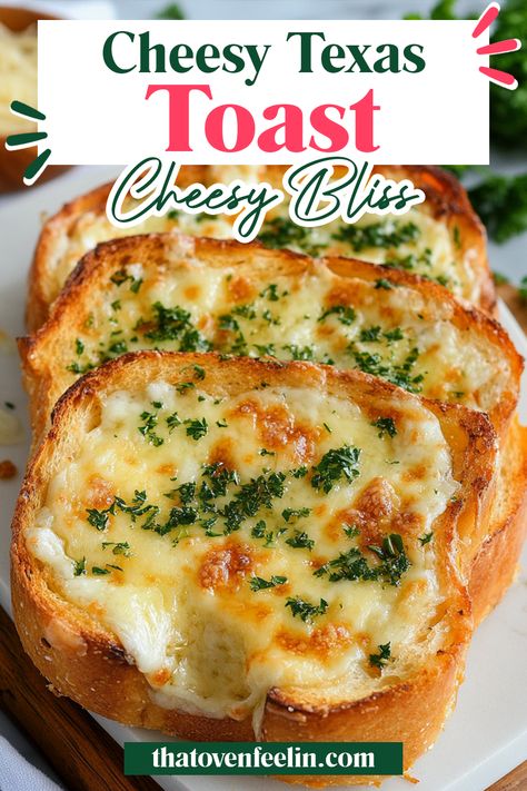 Cheesy Texas Toast, Bread Toast Recipes, Speciality Breads, Beach Thanksgiving, Toast Garlic Bread, Cheesy Toast, Fast Snacks, Texas Toast Garlic Bread, Asheville Restaurants