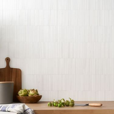 Tile Best Sellers | TileBar.com Starburst Tile Backsplash, White Natural Stone Backsplash, Matt White Backsplash Kitchen, Subtle Tile Pattern, White Modern Backsplash, Fluted Tile Backsplash Kitchen, Dolomite Backsplash Kitchen, Subtle Backsplash Kitchen, Modern Traditional Kitchen Backsplash