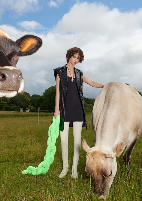 Johnny Dufort, Farm Fashion, Outdoor Shoot, Fashion Photography Inspiration, Animal Sanctuary, Flash Photography, Fashion Photoshoot, Photography Inspo, Peta