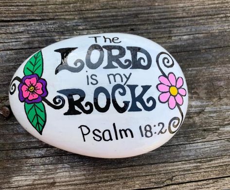 Christian Painted Rocks, Prayer Rocks, Brick Crafts, Rock Painting Flowers, Christian Drawings, Jesus Crafts, Inspirational Rocks, Rock Flowers, Diy Rock Art