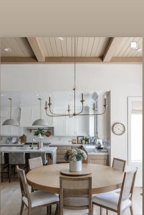 Wood Beam Coffered Ceiling, Dining Room Coffered Ceiling, Vaulted Dining Room, Ceiling Dining Room, Vaulted Ceiling Lighting, Shiplap Ceiling, Wallpaper Ceiling, Dining Room Ceiling, Wood Wallpaper