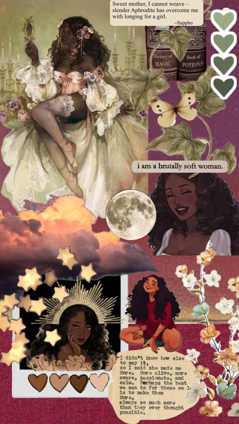 #sapphic #women #love #blackwomen #feminine #fairytale #red #green #lesbianaesthetic #queer Aphrodite, Red Green, Fairy Tales, Black Women, Weaving, History, Green, Red, Art