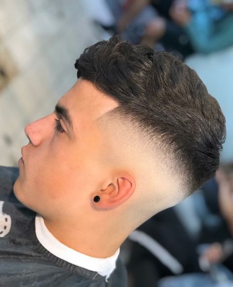 Mid High Fade Haircut Men, High Fade Long Top, High Fade Haircut Mens, Crop Fade, Men Short Hair Fade, Faded Haircut, Very Short Hair Men, Types Of Fade Haircut, Haircut Ideas Trendy