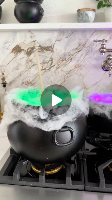 Greg Navage on Instagram: "Like + Comment “stir” to receive the supplies list and tutorial directly to your DMs! Please note, the toad is not included. But if you get one by mistake, please be nice to him!  DIY self stirring cauldron, Halloween 2024, Witchy Halloween, Magical Halloween, Harry Potter, Potions and spells, DIY Halloween decor #halloween #diyhalloween" Diy Witch Stirring Cauldron, Evil Queen Decor, Cauldron Ideas Halloween, Pharmacy Halloween Decorations, Self Stirring Cauldron, Cauldron Halloween Decoration, Spooky Halloween Diy Decorations, Harry Potter Decorations Halloween, Autumn Creative Ideas