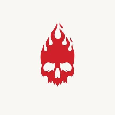 diseño de logotipo de calavera de fuego 4494852 Vector en Vecteezy Tattoo Bar, Shameless Characters, Hipster Logo, Glitter Tattoo, Glitter, Gym, Bar, Tattoos