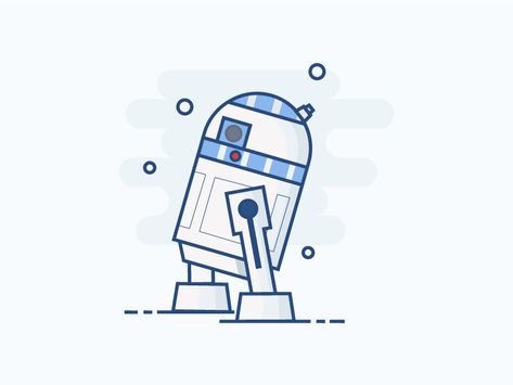 R2D2 Vector Cute Star Wars Drawings, R2d2 Tattoo Simple, R2d2 Drawing Easy, R2d2 And Bb8 Tattoo, How To Draw R2d2, R2d2 Drawing, R2d2 Art, R2d2 Illustration, R2d2 Cartoon