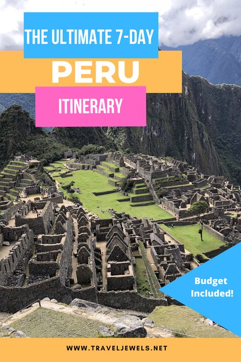 One Week In Peru, Backpacking Europe Packing, Peru Itinerary, Cusco Travel, Peru Vacation, Peru Travel Guide, South America Destinations, Hacks And Tips, Packing For Europe