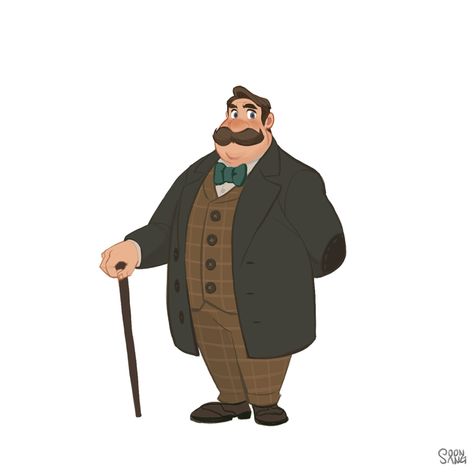 ArtStation - Sherock Holmes, Hong SoonSang Hong Soonsang, Character Design Art, Animation Character Design, Irene Adler, Daily Cartoon, Animation Character, Cartoon World, Moustaches, Concept Art Character