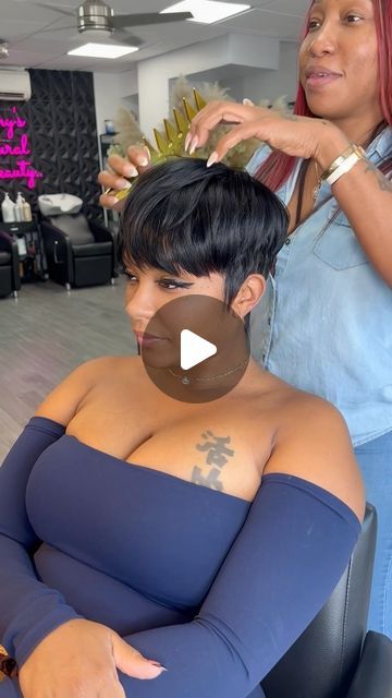 HAIR BEAUTY WIG EXPERT on Instagram: "Pretty vibes💕 #shannysnaturalbeauty #shannysnaturalbeauty #nychairstylist #thecutlife #thechoppedmobb #quickweave #mobhair #shorthair #afrohair" Mushroom Quick Weave Black Hair, Half Bob Hairstyles, Short Hair Wigs For Black Women, Short Hair Weave Styles, Short Side Part Bob, No Edges Hairstyles Black Women, Quick Weave Hairstyles Short, Short Quick Weave Hairstyles Black Women, Short Silk Press