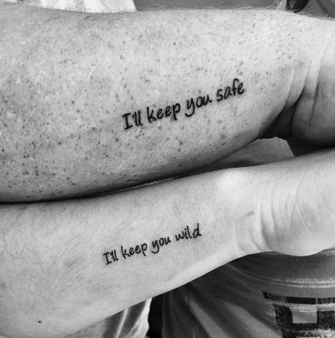 I've wanted this since I was 15. FIFTEEN. I adore this quote. Matching Cousin Tattoos, Cousin Tattoos, Inspiring Quote Tattoos, Best Couple Tattoos, Couples Tattoos, Tattoo Placements, Cute Couple Tattoos, Daughter Tattoo, Petit Tattoo