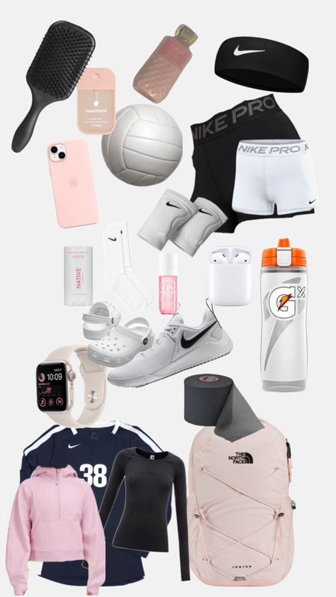 Netball Outfits, Vollyball Outfits, Volleyball Bag, Cute Sporty Outfits, Volleyball Inspiration, Volleyball Workouts, Teen Trends, Cute Workout Outfits, Fitness Wear Outfits