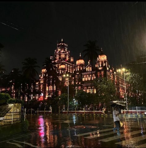 #bombay #colaba #church #churchgate #aesthetic #rain #night Bombay Aesthetic, South Bombay, Cities Aesthetic, Mumbai Travel, Aesthetic Rain, Rain Night, Night Rain, Winter 22, Spotify Covers