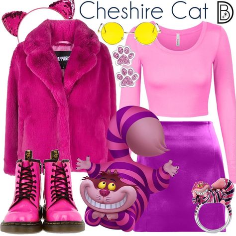 Disney Lovers! • Instagram Film Alice In Wonderland, Wonderland Outfit, Alice In Wonderland Outfit, Cat Alice In Wonderland, Cheshire Cat Alice In Wonderland, Mad Tea Parties, The Cheshire Cat, Disney Bound Outfits, Striped Cat