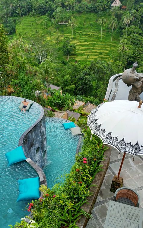 Kayon Jungle Resort Bali, Kayon Jungle Resort, Mountain Resort Architecture, Jungle Pool, George Of The Jungle, Jungle Resort, Resort Architecture, Resort Design, Dream Vacations Destinations