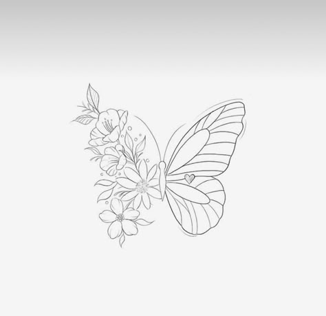 A Butterfly, Butterfly Tattoo, Tattoo Ideas, Tattoo Designs, Sunflower, Tattoos, Flowers, Floral, White