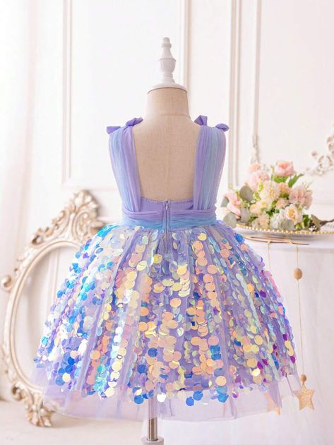 SHEIN USA Mermaid Birthday Party Dress, Mermaid Birthday Dress, Seventh Birthday, Mermaid Theme Birthday Party, Candy Collection, Mermaid Theme Birthday, Mermaid Theme, Mermaid Birthday Party, Birthday Party Dress