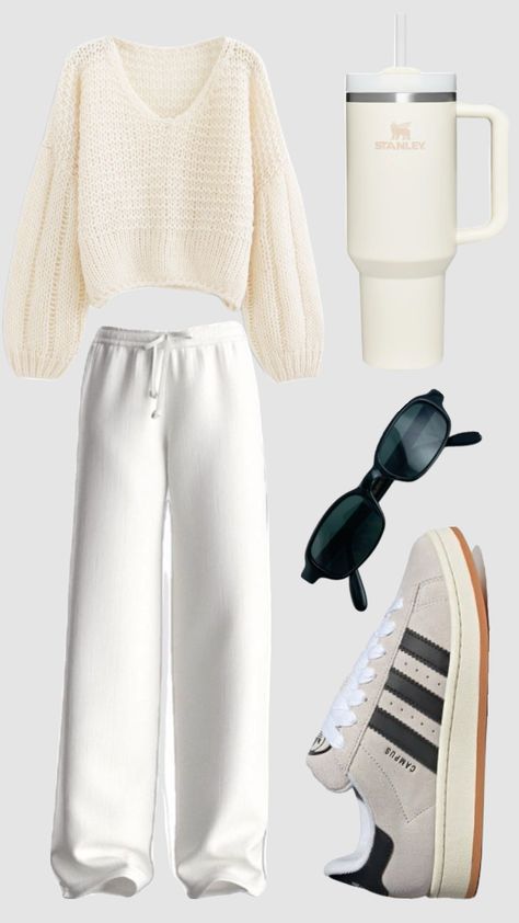 🪩⭐️#outfit #outfitideas #beige #campus00s Outfit Ideas With Campus 00s, Beige Campus 00s Outfit, Cute Outfits For School With Adidas Campus 000, Brown And Pink Campus 00s, Cheap Beige H&m Bottoms, Dream Wardrobe, Cute Animals, Fashion Inspo, Outfit Inspo