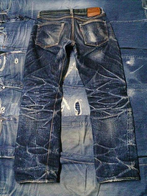 Japanese Jeans Men, Oni Denim Jeans, Samurai Jeans, Vintage Indigo Denim Jeans, Selvage Denim Jeans, Samurai Denim, Samurai Jeans Denim, Japanese Raw Denim Outfit Men, Lee Jacket