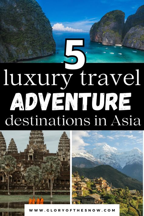 The Best Destinations In Asia For Luxury Adventure Travel: Cambodia, Nepal, Thailand, Borneo, Mongolia. Asia travel destinations, places to visit in Asia, Asia travel guide, Asia itinerary, things to do in Asia, Asia trip, Asia travel bucket list, Asia travel itinerary, Asia bucket list, Asia honeymoon destinations, Asia tourist destinations, Asia adventure destinations, places to travel in Asia, Southeast Asia travel, travel places in Asia, Asia holiday destinations, Asia holidays. Places To Travel In Asia, Asia Travel Destinations, Asia Bucket List, Asia Honeymoon, Asia Holiday, Asia Itinerary, Travel Cambodia, Asia Trip, Best Honeymoon Destinations