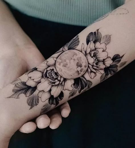 Planet Tattoo, 42 Tattoo, Full Moon Tattoo, Kids Tree, Celestial Tattoo, Mystical Tattoos, Key Tattoo, Planet Tattoos, Special Tattoos