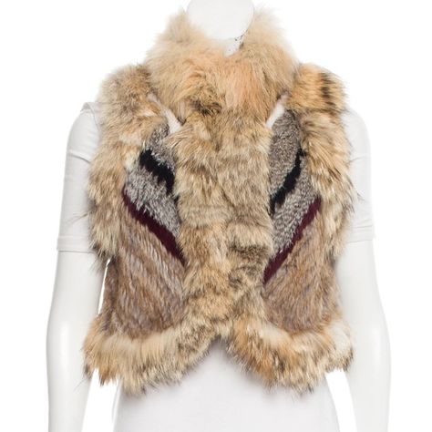 Elizabeth and James Rabbit Robby and Coyote Fur Vest Coyote Fur, Elizabeth And James, Fur Vest, Fur Coat, Vintage Fashion Trends, Plus Outfits, Jewelry Designer, Fashion Design, Designer Handbags