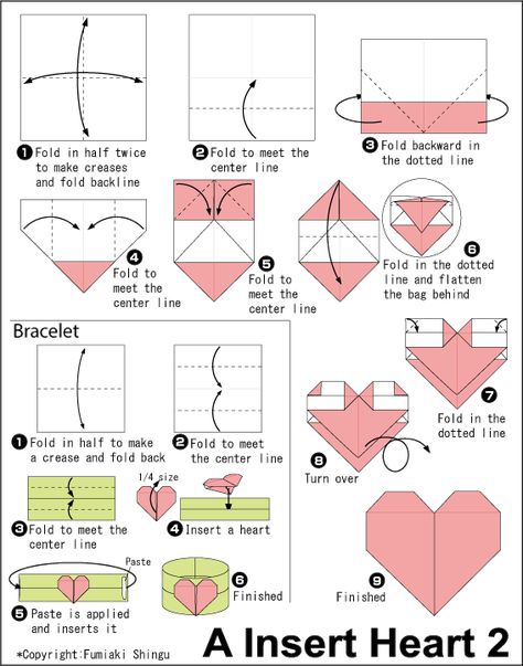 Origami Heart Ring Tutorial, Paper Rings Origami Heart, Heart Ring Origami, Origami Diagrams Easy, Cute Valentine’s Day Origami, Paper Hearts Origami Love Notes, Origami Ring, Origami Diagrams, Beach Illustration