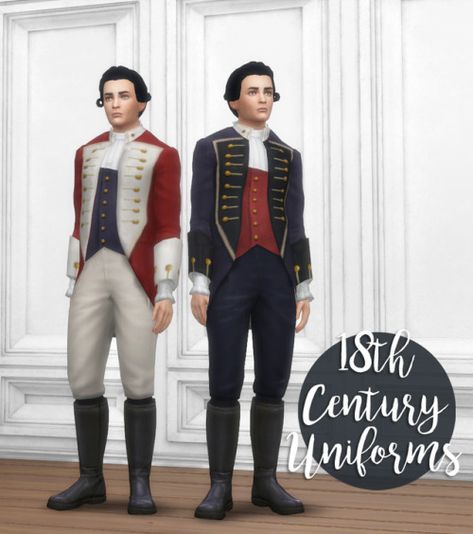 History Lover's Simblr Sims 4 Cc 18th Century, Sims Memes, Sims 4 Decades Challenge, Sims Medieval, Century Uniforms, Sims 4 Dresses, Sims 4 Mm, Sims4 Clothes, Sims 4 Mods Clothes