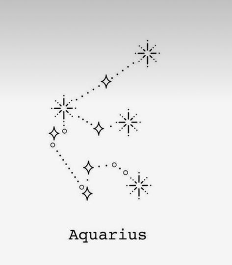 Unalome Aquarius Tattoo, Aquarius Astrology Tattoo, Aquarius Tattoo Stencils, Constellation Tattoo Aquarius, Aquarius Star Tattoo, Aquarius Star Constellation Tattoo, Aquarius Tattoo Constellation, Aquarius Tattoo Ideas Unique, Aquarius Tattoo Designs For Women