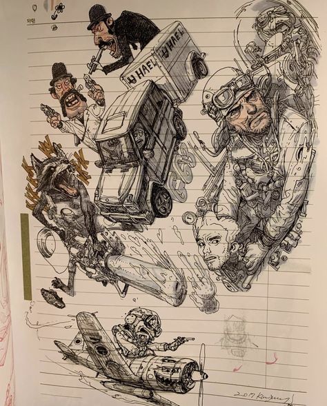 Kim Jung Gi US on Twitter: "https://t.co/KNxUrPdKGX… " Speed Drawing Videos, Junggi Kim, Kim Jung Gi, Monochromatic Art, Drawing Faces, Figure Sketching, Ink Sketch, Korean Artist, Drawing Videos