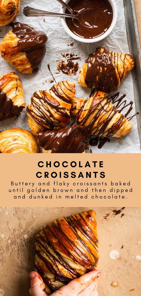 French Chocolate Croissant Recipe, French Chocolate Croissant, Chocolate Croissant Recipes, Flavored Crossiants, Starbucks Croissant Recipe, Diy Crossant Recipes, Homemade Butter Croissants, The Best Croissant Recipe, Stuffed Crossant Recipes