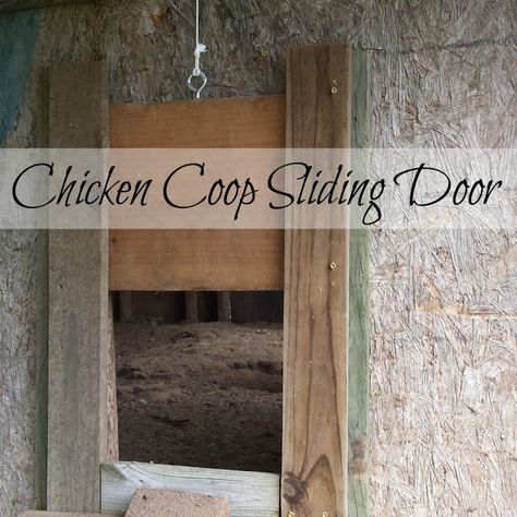 How to make a sliding pop door for your chicken coop. Chicken Door, Chicken Coop Door, Urban Chicken Farming, Coop Door, Portable Chicken Coop, Chicken Pen, Urban Chickens, Chicken Life, Coop Design