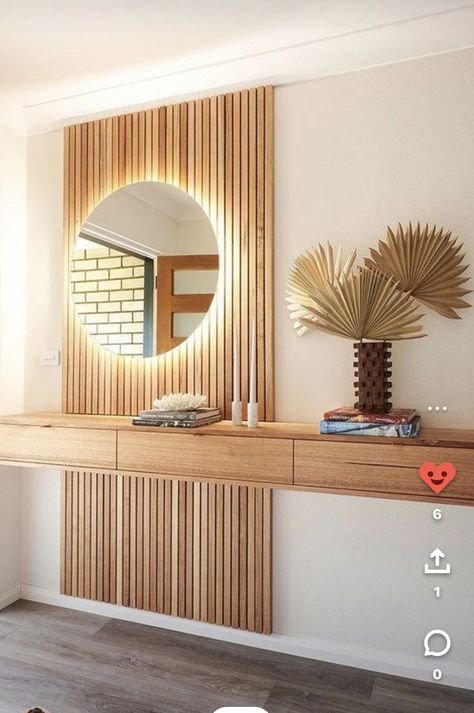 Bedroom Wall Decor Ideas, Living Room Ideas Indian, Living Room Ideas Farmhouse, Wood Slat Wall, Wall Home Decor, Living Room On A Budget, Home Entrance Decor, Bedroom Wall Decor, Studio Apartment Decorating