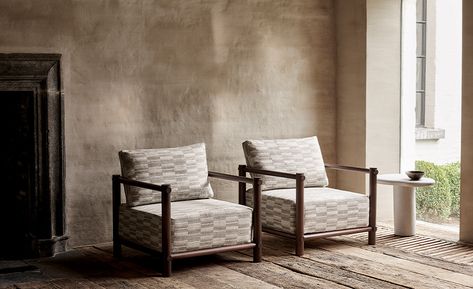 Timeless Pattern | | Mark Alexander | Soft Natural Fabrics, Wallcoverings Mark Alexander, Elegant Embroidery, Pencil Pleat, Contemporary Crafts, Soft Natural, Wallpaper Samples, Reupholster, Natural Fabrics, Home Collections