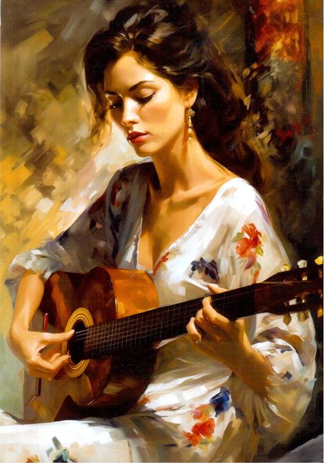 Female Guitarist Art, Woman Playing Guitar, Guitarist Photography, Happy Wedding Anniversary Quotes, Guitarist Art, Picture Of A Woman, Guitar Sketch, Shoot Moodboard, Music Aesthetics