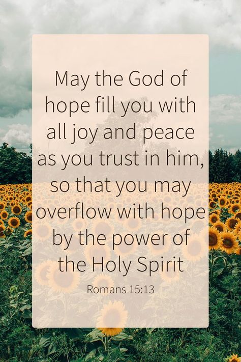 Romans Bible Verse, Peace Bible Verse, Great Bible Verses, The Book Of Romans, Bible Verse Memorization, Bible Verse Pictures, Bible Verse Background, Romans 15, Faith Scripture