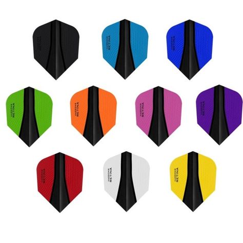 Harrows RETINA X Darts Flights    Available in all colours shown    Quality Tough Darts Flights    PRICE IS FOR ONE SET OF FLIGHTS (3 flights in one set)    Let... Best Darts, Dart Shafts, Dart Accessories, Dart Flights, Darts Game, Dart Set, Cool Store, One Set, Dart