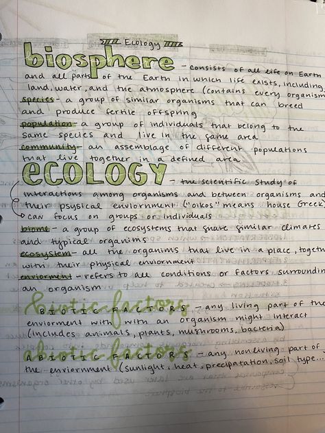 Using multiple methods and lettering I did my biology notes Biology Notes Ecology, Biology Ecology Notes, Ecology Notes College, Ecology Study Notes, Ecology Notes Aesthetic, Marine Biology Study Notes, Marine Biology Aesthetic Notes, Ecology Notes, Marine Biology Notes