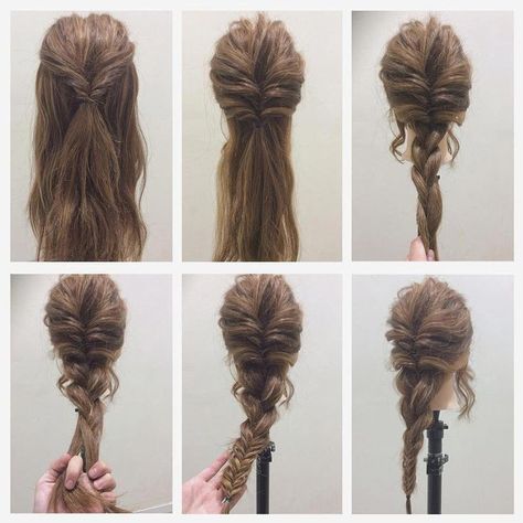 Hairstyle Examples, Peinados Fáciles Para Cabello Corto, Hair Stylies, Hair Up Styles, Hairdo For Long Hair, Hair Stylist Life, Easy Hairstyles For Long Hair, Hair Inspo Color, Aesthetic Hair