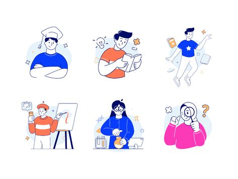 Illustration Learning, Illustrated Icons, Learning Illustration, Corporate Illustration, Learn Illustration, Teachers Illustration, Ui Illustration, Creative Design Studio, Website Illustration