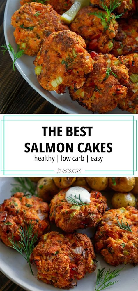 Salmon Patties With Dill Sauce, Best Salmon Cakes Recipe, Salmon Cake Recipes, Salmon Cakes With Fresh Salmon, Salmon Cakes With Canned Salmon, Creamy Lemon Dill Sauce, Healthy Salmon Cakes, Baked Salmon Patties, Canned Salmon Patties