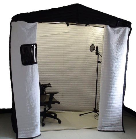 Diy Recording Booth, Diy Vocal Booth, Recording Studio Diy, Vocal Booth, Booth Diy, Recording Booth, Home Recording Studio Setup, Recording Studio Setup, Recording Studio Design